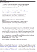 Cover page: Correlations between components of the water balance and burned area reveal new insights for predicting forest fire area in the southwest United States