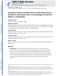 Cover page: Interactions Among Working Memory, Reinforcement Learning, and Effort in Value-Based Choice: A New Paradigm and Selective Deficits in Schizophrenia