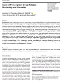 Cover page: Cost of Prescription Drug–Related Morbidity and Mortality