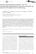 Cover page: The New CLOCIT Irradiation Facility for 40Ar/39Ar Geochronology: Characterisation, Comparison with CLICIT and Implications for High‐Precision Geochronology