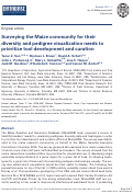 Cover page: Surveying the Maize community for their diversity and pedigree visualization needs to prioritize tool development and curation