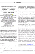 Cover page: Ictal Electroencephalographic Characteristics of Nodding Syndrome: A Comparative Case‐Series from South Sudan, Tanzania, and Uganda