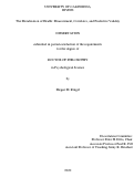 Cover page: The Moralization of Health: Measurement, Correlates, and Predictive Validity