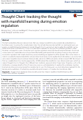 Cover page: Thought Chart: tracking the thought with manifold learning during emotion regulation.