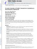 Cover page: Economic Evaluation of Pediatric Telemedicine Consultations to Rural Emergency Departments.