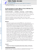 Cover page: On the averaging of cardiac diffusion tensor MRI data: the effect of distance function selection.