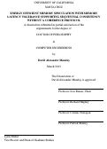 Cover page: Energy Efficient Memory Speculation With Memory Latency Tolerance Supporting Sequential Consistency Without A Coherence Protocol