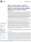 Cover page: Siglec receptors impact mammalian lifespan by modulating oxidative stress