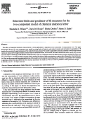 Cover page: Detection Limits and Goodness-of-Fit Measures for the Two-Component Model of Chemical Analytical Error.