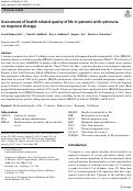 Cover page: Assessment of health-related quality of life in patients with cystinuria on tiopronin therapy