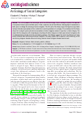 Cover page: An Ecology of Social Categories
