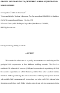 Cover page: Gravity monitoring of CO2 movement during sequestration: Model studies