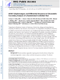 Cover page: Acute respiratory distress syndrome subphenotypes and differential response to simvastatin: secondary analysis of a randomised controlled trial.