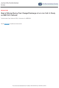 Cover page: Heat of Mixing During Fast Charge/Discharge of a Li-Ion Cell: A Study on NMC523 Cathode