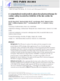 Cover page: A computational model predicts adjunctive pharmacotherapy for cardiac safety via selective inhibition of the late cardiac Na current