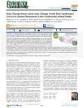 Cover page: Solar Energy-driven Land-cover Change Could Alter Landscapes Critical to Animal Movement in the Continental United States.