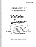 Cover page: A STUDY OF THE ISOMERIZATION OF C14-LABELED PERINAPHTHENE