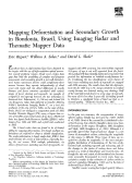 Cover page: Mapping deforestation and secondary growth in Rondonia, Brazil, using imaging radar and thematic mapper data