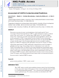 Cover page: Assessment of CASP11 contact-assisted predictions.