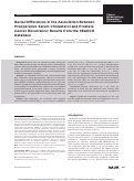 Cover page: Racial Differences in the Association Between Preoperative Serum Cholesterol and Prostate Cancer Recurrence: Results from the SEARCH Database.