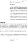 Cover page: Cyclicity and Connectivity in Nez Perce Relative Clauses