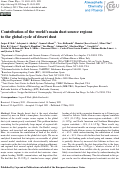 Cover page: Contribution of the world's main dust source regions to the global cycle of desert dust