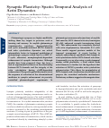 Cover page: Synaptic Plasticity: Spatio-Temporal Analysis Of Actin Dynamics