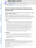 Cover page: Functional Imbalance of Anterolateral Entorhinal Cortex and Hippocampal Dentate/CA3&nbsp;Underlies Age-Related Object Pattern Separation Deficits.