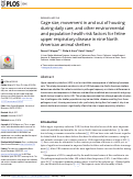 Cover page: Cage size, movement in and out of housing during daily care, and other environmental and population health risk factors for feline upper respiratory disease in nine North American animal shelters