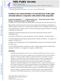 Cover page: Synthesis and characterization of osteoinductive visible light-activated adhesive composites with antimicrobial properties.