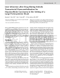 Cover page: Liver Infarction after Drug-Eluting Embolic Transarterial Chemoembolization for Hepatocellular Carcinoma in the Setting of a Large Portosystemic Shunt