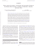 Cover page: Elastic Analysis Procedures: An Incurable (but Preventable) Problem in the Fertility Effect Literature. Comment on Gildersleeve, Haselton, and Fales (2014)