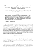 Cover page: The consistency test may be too weak to be useful: Its systematic application would not improve effect size estimation in meta-analyses