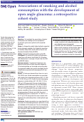 Cover page: Associations of smoking and alcohol consumption with the development of open angle glaucoma: a retrospective cohort study