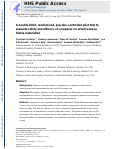 Cover page: A double-blind, randomized, placebo-controlled pilot trial to evaluate safety and efficacy of vorapaxar on arteriovenous fistula maturation