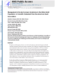 Cover page: Management of Acute Coronary Syndrome in the Older Adult Population: A Scientific Statement From the American Heart Association