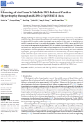 Cover page: Silencing of circCacna1c Inhibits ISO-Induced Cardiac Hypertrophy through miR-29b-2-5p/NFATc1 Axis.