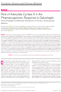 Cover page: Role of Adenylate Cyclase 9 in the Pharmacogenomic Response to Dalcetrapib: Clinical Paradigm and Molecular Mechanisms in Precision Cardiovascular Medicine.