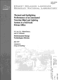 Cover page: Thermal and daylighting of an Automated Venetian Blind and Lighting System in a Full-Scale Private Office