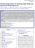 Cover page: Reverse image search for scientific data within and beyond the visible spectrum