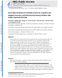 Cover page: Association Between Air Pollution Exposure, Cognitive and Adaptive Function, and ASD Severity Among Children with Autism Spectrum Disorder