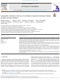 Cover page: Geographic variation in the use of continuous outpatient inotrope infusion therapy and beta blockers.