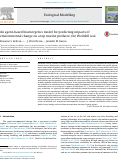 Cover page: An agent-based bioenergetics model for predicting impacts of environmental change on a top marine predator, the Weddell seal