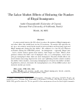 Cover page: The Labor Market Effects of Reducing the Number of Illegal Immigrants