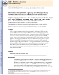 Cover page: A Urokinase Receptor–Bim Signaling Axis Emerges during EGFR Inhibitor Resistance in Mutant EGFR Glioblastoma