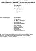 Cover page: Property, Contract, and Verifiability: Understanding the Law's Restrictions on Divided Rights