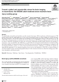 Cover page: Toward a global and reproducible science for brain imaging in neurotrauma: the ENIGMA adult moderate/severe traumatic brain injury working group