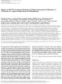 Cover page: Report on ISCTM Consensus Meeting on Clinical Assessment of Response to Treatment of Cognitive Impairment in Schizophrenia