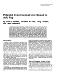 Cover page: Potential bronchoconstrictor stimuli in acid fog.