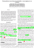 Cover page: Word prediction is more than just predictability: An investigation of core vocabulary